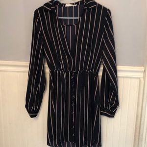 Lush medium striped dress